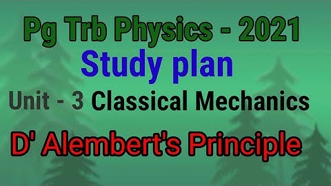 Pg trb /trb polytechnic physics / Classical mechanics / Part 2/pg trb physics Study material in tami