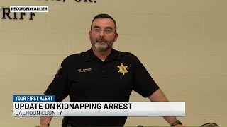 WATCH: Authorities provide update on Calhoun County kidnapping arrest