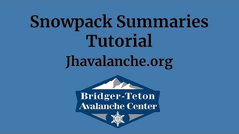 Snowpack Summaries Tutorial