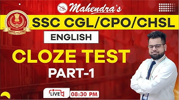 Cloze Test | Part 1 | SSC CGL 2021-22 | SSC 2022 | English | Cloze Test | By Akshay Mahendras