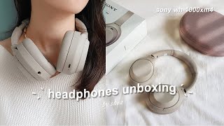 headphones for that pinterest girl aesthetic 🎧 | sony wh-1000xm4 unboxing