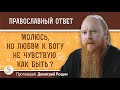 Молюсь, но любви к Богу не чувствую. Как быть ? Протоиерей Димитрий Рощин