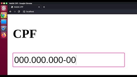 Máscara Para CPF Usando JavaScript (Básico)