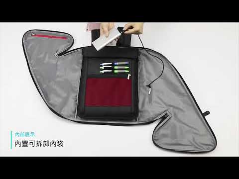 【BONum】全開式雙肩USB充電防水防盜電腦包(背包 雙肩 反光 一片式 分離 行李箱 防盜 充電 usb 筆電包)
