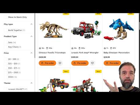 Lego Finally Got Some New Jurassic Park Sets Online! Jeep, New Mosasaurus, Triceratops #notsponsored
