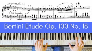 Bertini Etude Op. 100 No. 18