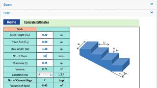 Concrete Calculator for Footing, Beam, Column, Slab and Stair screenshot 1