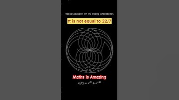 Why Pi is not equal to 22/7 ? | Math visualisation #valueofpi #irrationalnumber