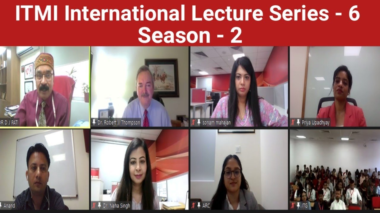 International Lecture Series-6 | Season-2 | Dr. Robert J. Thompson | ITMI