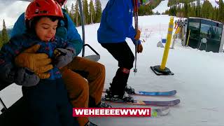 Mic'd Up Toddler Takes On Winter Park Resort | 3 Years Old