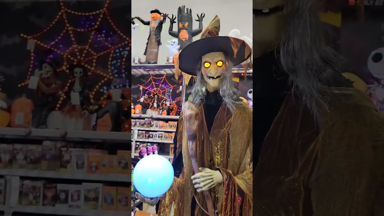 7ft Animated Scary Witch! #shorts #halloween #witch
