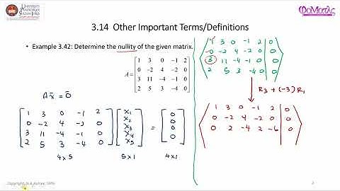 Part 2/2: Rank and Nullity of a Matrix