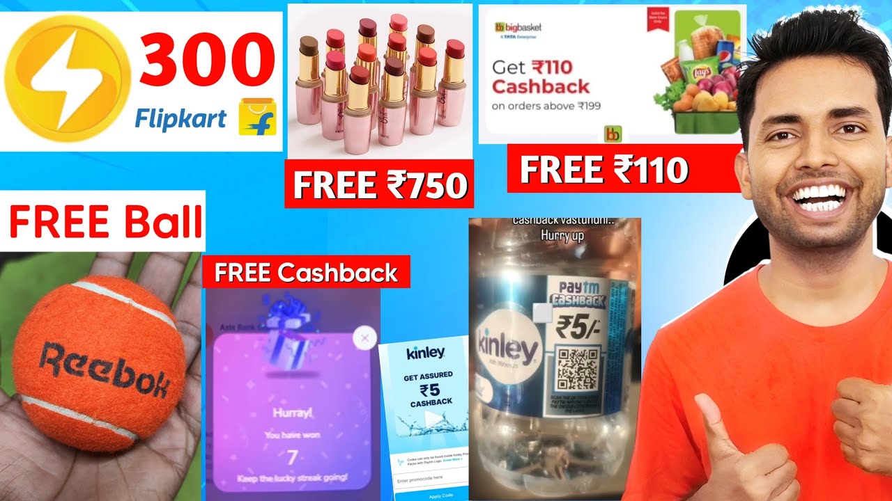 Scan & Pay ₹5, ₹7, ₹50, ₹110 Cashback - ₹750 Free Shopping - 300 Flipkart Super Coin -Paytm Cashback