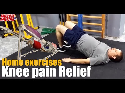 Home exercises to help relieve knee pains - YouTube