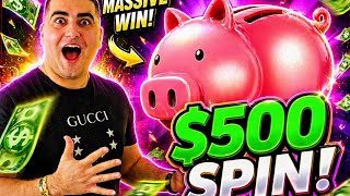 $500 Max Bet NON STOP JACKPOTS & BONUSES On Piggy Bankin Slot  screenshot 3