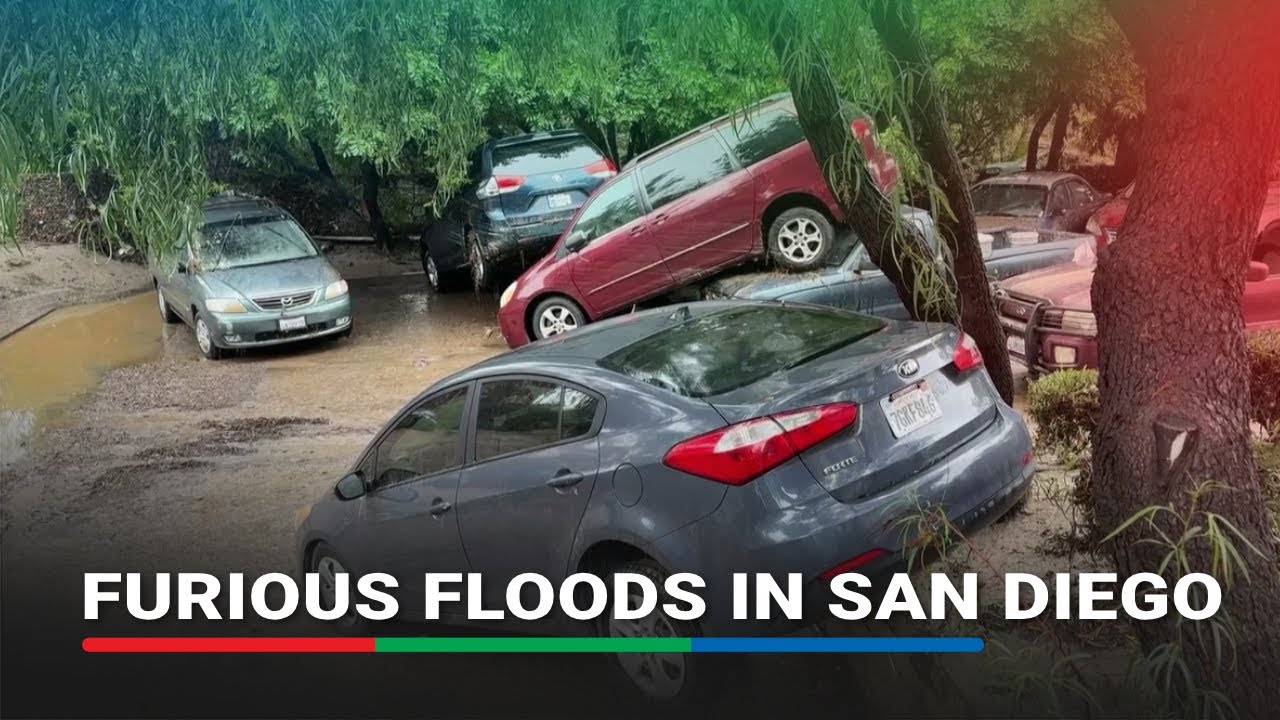 Heavy rain causes flooding, river overflow in San Diego | ABS-CBN News ...