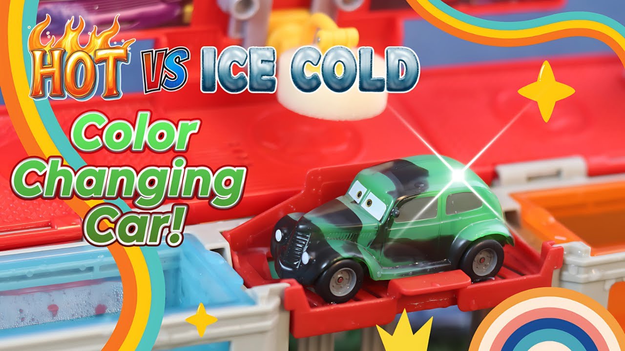 Color-Changing Pixar Cars at Ramon's Bodyshop ❄️🚗 Ice Water Magic with Mack the Truck and Friends!