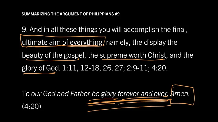 Summary of Philippians in Nine Steps: Philippians 14