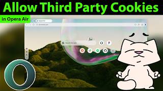 How to Allow Third Party Cookies in Opera Air?