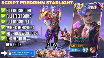 Script Skin Fredrinn Starlight Royal Marshal no Password | Full Effect & Voice | Latest Patch Mlbb