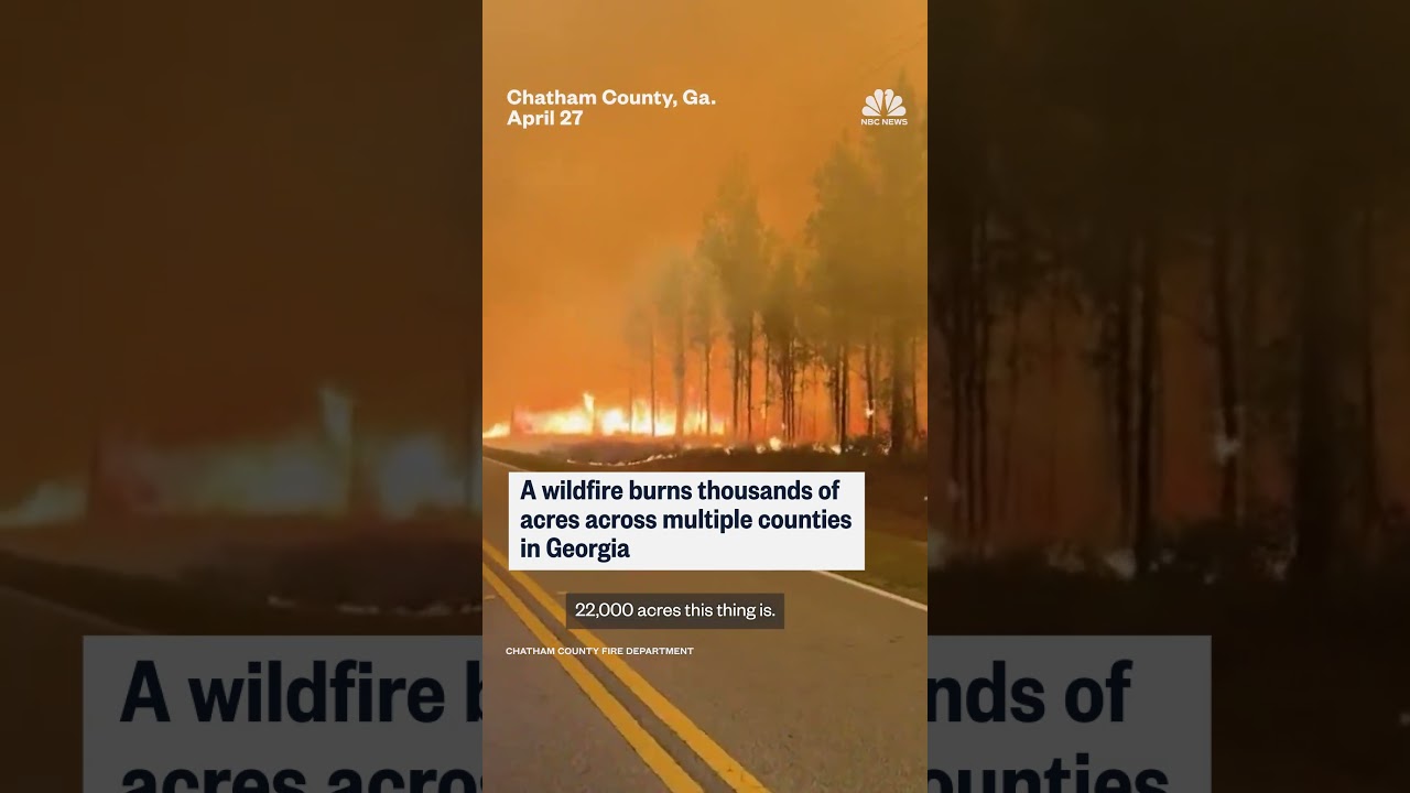 Wildfires rage across multiple counties in Georgia