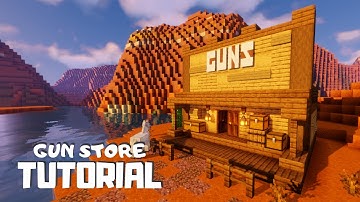 Minecraft: How to Build a Wild West Gun Store (Tutorial)