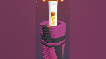 Stack Ball - Crash Platforms Level 55 Completed #shorts #youtubeshorts #stack #stackball