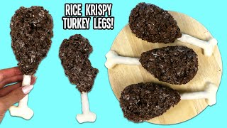 How to Make Cute & Delicious Turkey Leg Rice Crispy Treats | Fun & Easy DIY Holiday Desserts!
