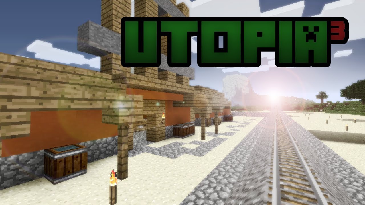 Utopia³ Modded Minecraft Server E14 - Age of Steam, Railcraft ...