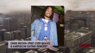 Chris Brown upset over Quavo \& Karrueche dating rumors? | Rumor Report