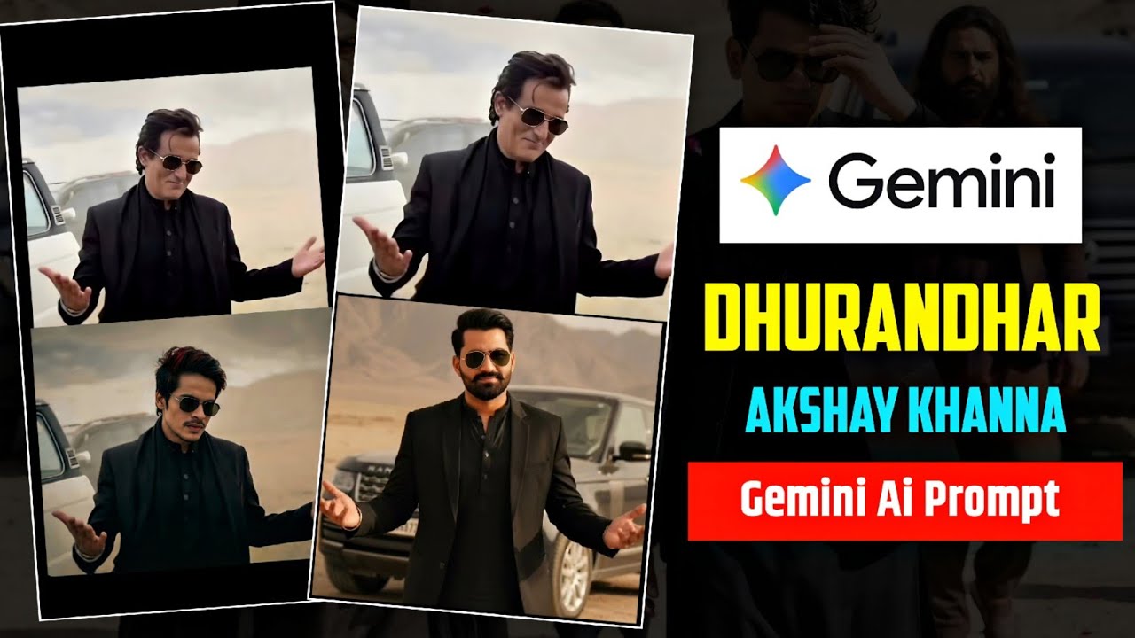 Akshaye Khanna Viral Ai Photo Editing Prompts | Dhurandhar Movie Rehman Dakait Photo Editing