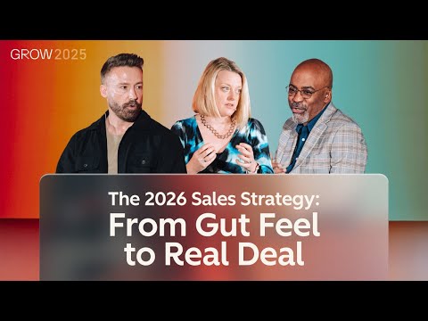 The 2026 Sales Strategy: From Gut Feel to Real Deal | GROW EUROPE 2025 | HubSpot Live