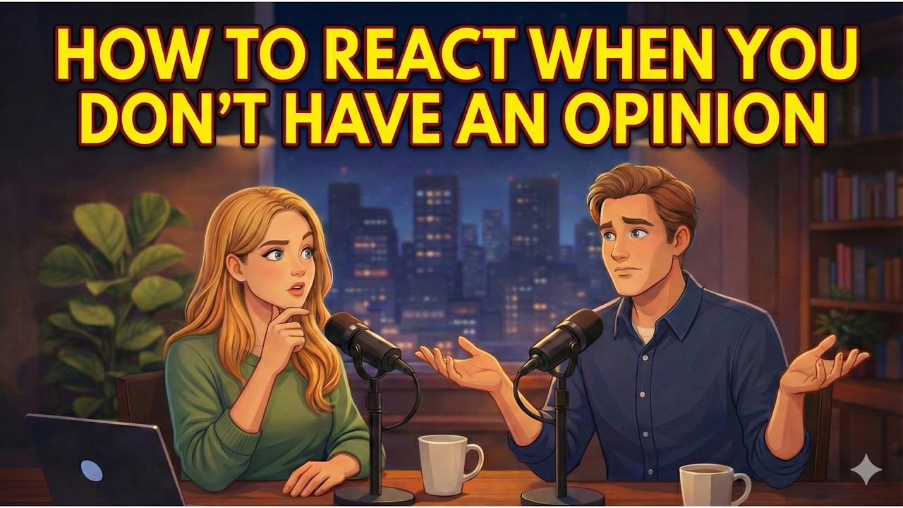 How to React When You Don’t Have an Opinion