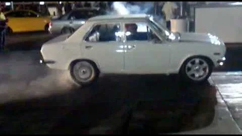 datsun 1200 turbo burnout tarlton 2012