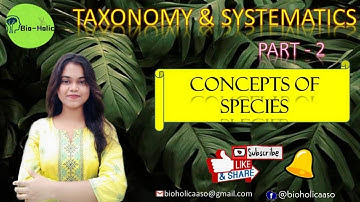 Concept of Species || Taxonomy & Systematics (Part-2) || by Ankita Biswas