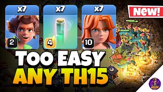 NEW META TH15 Root Rider Valkyrie Attack Strategy | Best TH15 Attack Strategy Clash of Clans