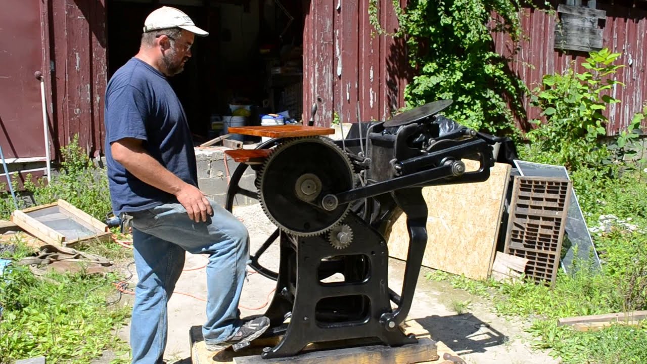 8x12 Chandler & Price New Style Printing Press Refurbished YouTube