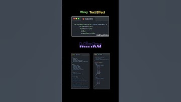 wavy text effect with css text stroke effect #css #html #coding