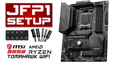 How to Connect Front Panel Connector (J-Panel) | MSI B650 Tomahawk | Works for any JFP1 | AMD
