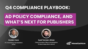 Q&A: AI, Ad Policy Compliance, and What’s Next for Publishers | MonetizeMore Webinar