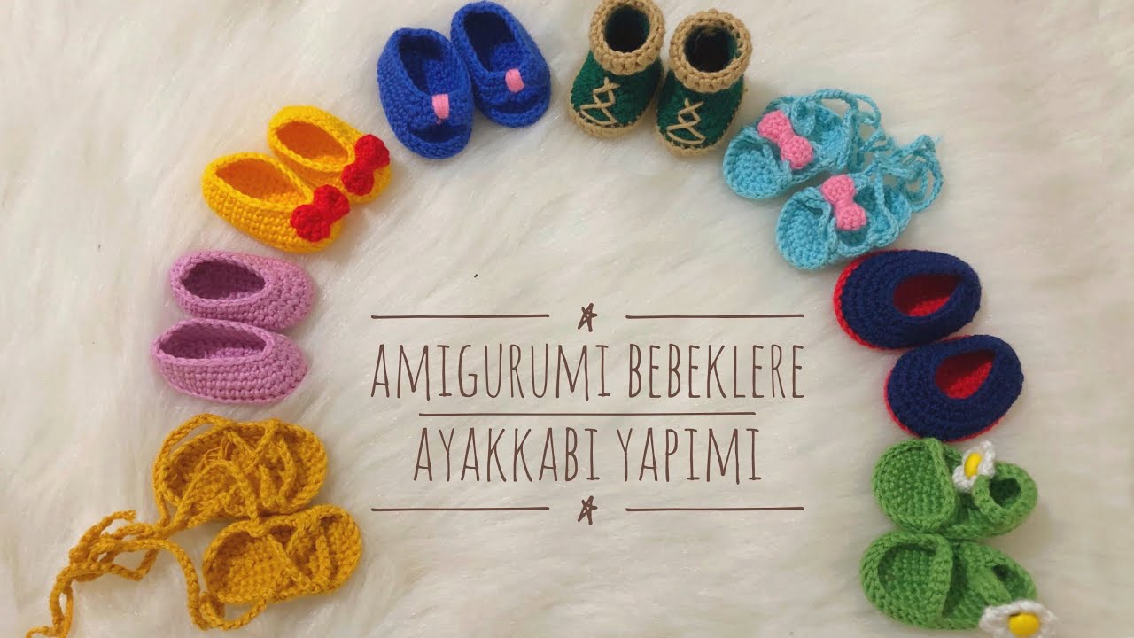 Amigurumi Bebeklere Ayakkabı Yapım Tekniği - YouTube