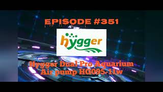 Hygger dual pro aquarium air pump HG095-11w. Review.
