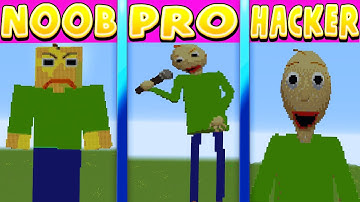 Minecraft Pixel Battle NOOB vs PRO vs HACKER FNF Baldi
