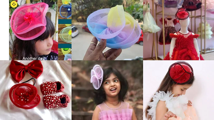 DIY:Hair accessories making| fascinator|Hairband |boning net |Kids hairband making #hairband