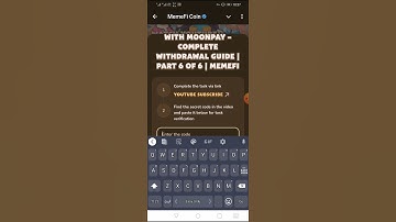 How to Cash Out with MoonPay – Complete Withdrawal Guide | Part 6 of 6 | MemeFi