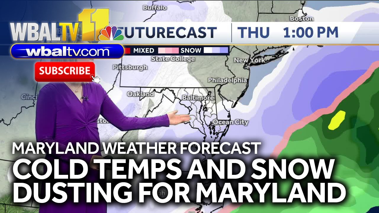 Chilly but sunny for Tuesday with snow chances in forecast - YouTube