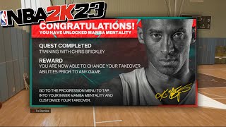 HOW I GOT MY MAMBA MENTALITY BADGE FAST IN NBA 2K23