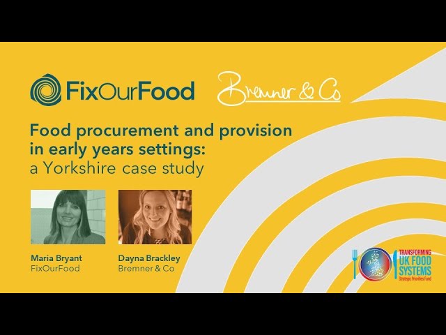 Food Procurement and Provision in Early Years Settings webinar June 2024