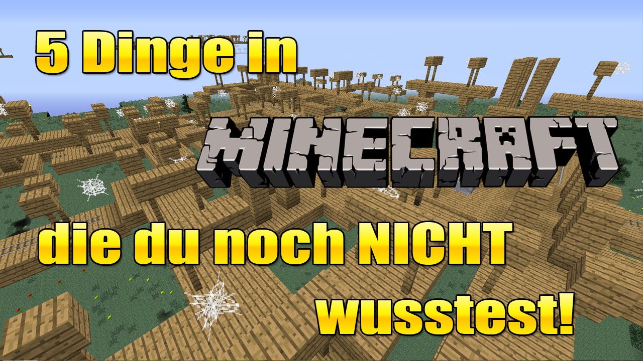 Minecraft 5 Dinge Die Du Noch Nicht Wusstest 5 Dinge in Minecraft die du noch NICHT wusstest! #21 - YouTube