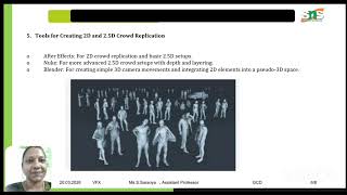 2D & 2.5D crowd Replication/ VFX/ SNS Institutions 